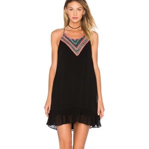 Rory Beca Black Embellished Mini Dress